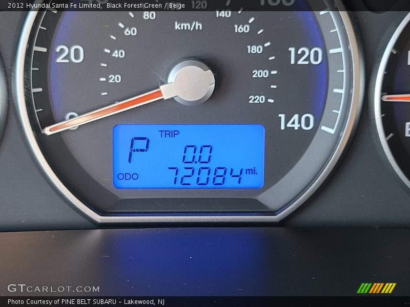 Black Forest Green / Beige 2012 Hyundai Santa Fe Limited