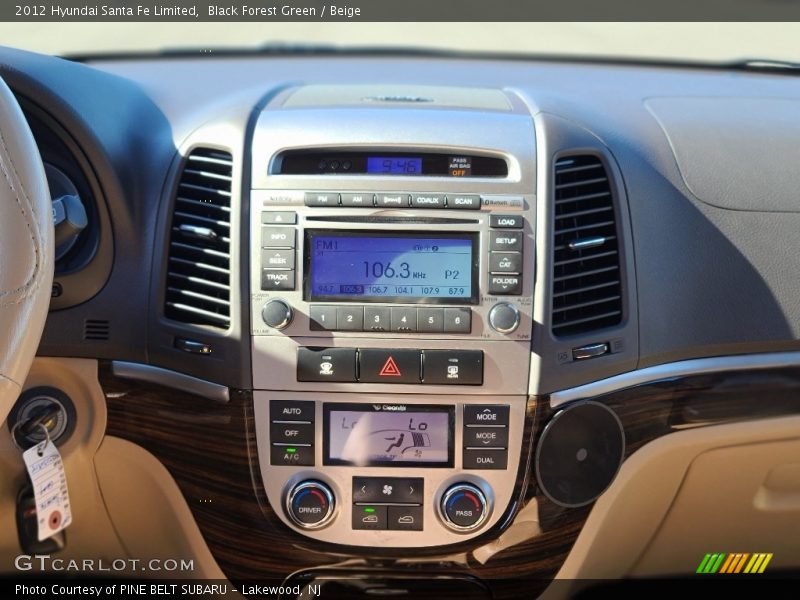 Black Forest Green / Beige 2012 Hyundai Santa Fe Limited