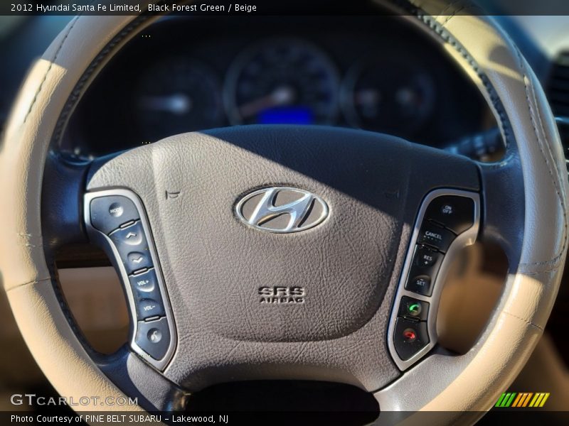 Black Forest Green / Beige 2012 Hyundai Santa Fe Limited