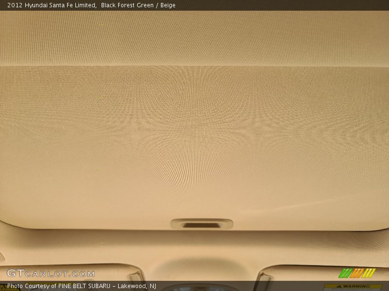Black Forest Green / Beige 2012 Hyundai Santa Fe Limited