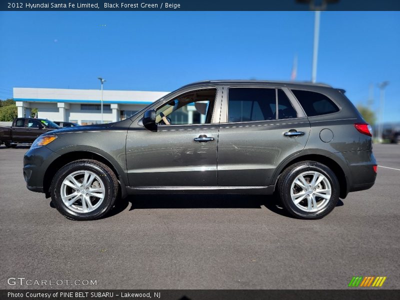 Black Forest Green / Beige 2012 Hyundai Santa Fe Limited