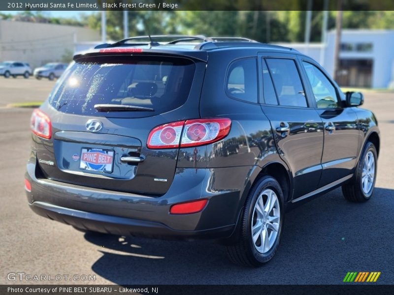 Black Forest Green / Beige 2012 Hyundai Santa Fe Limited