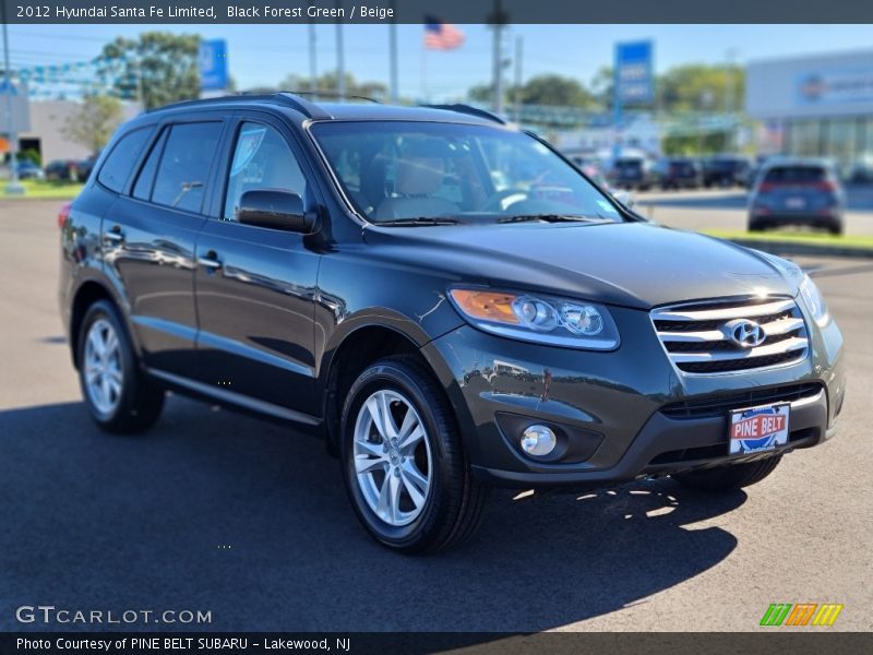 Black Forest Green / Beige 2012 Hyundai Santa Fe Limited
