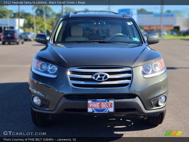 Black Forest Green / Beige 2012 Hyundai Santa Fe Limited
