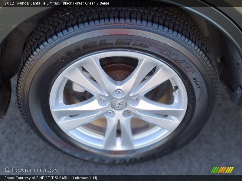 Black Forest Green / Beige 2012 Hyundai Santa Fe Limited