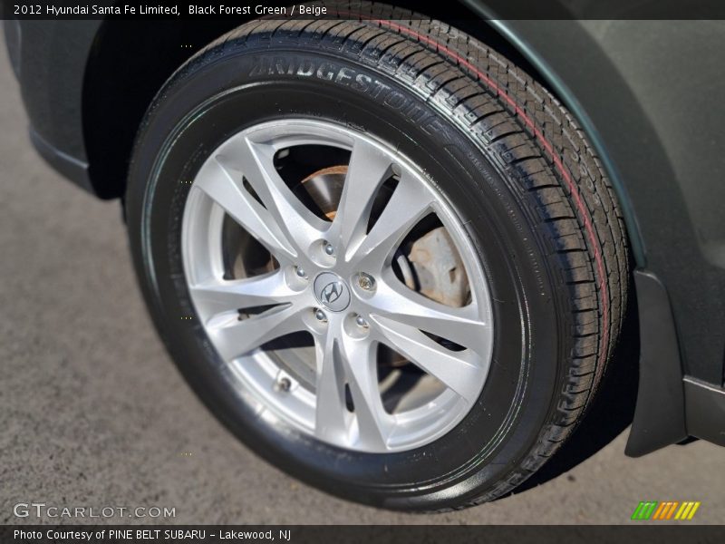 Black Forest Green / Beige 2012 Hyundai Santa Fe Limited