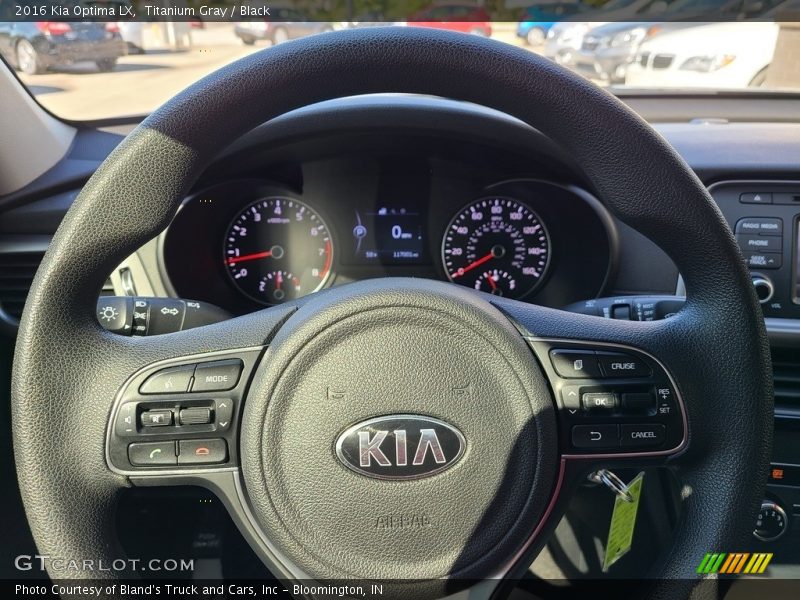 Titanium Gray / Black 2016 Kia Optima LX