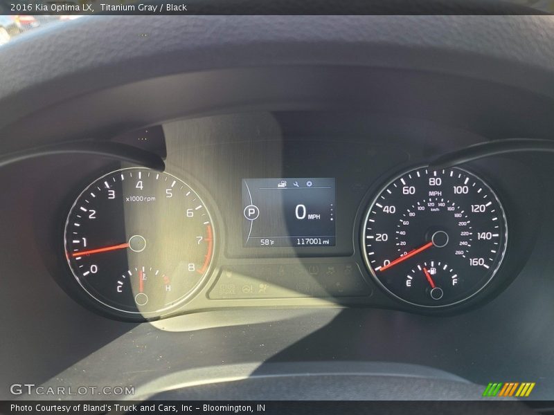 Titanium Gray / Black 2016 Kia Optima LX