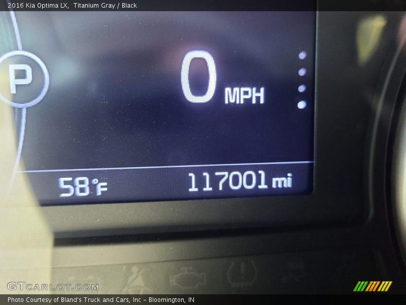 Titanium Gray / Black 2016 Kia Optima LX