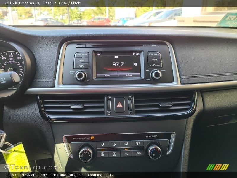 Titanium Gray / Black 2016 Kia Optima LX