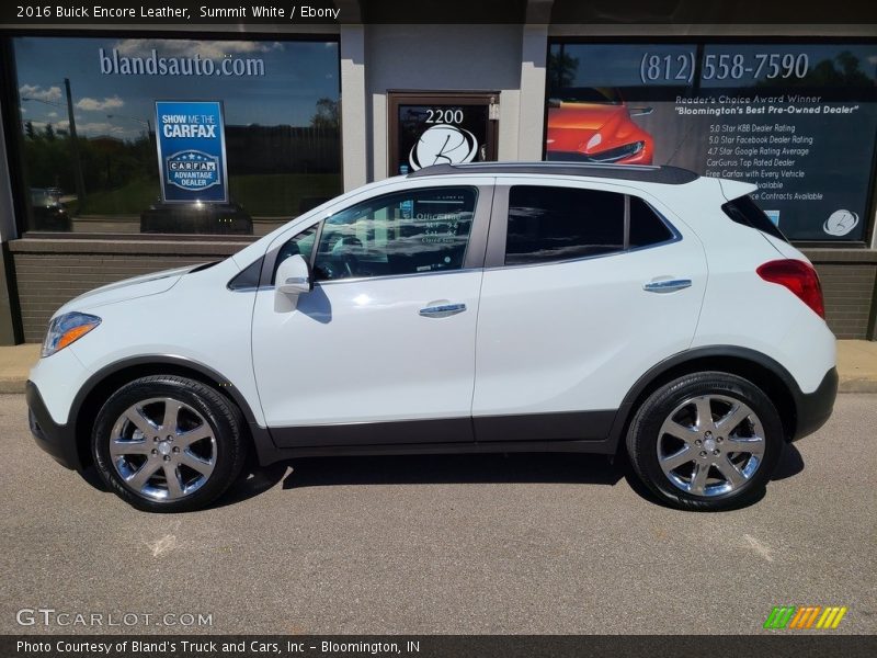 Summit White / Ebony 2016 Buick Encore Leather