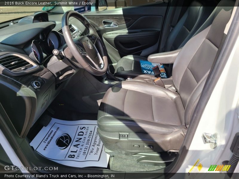 Summit White / Ebony 2016 Buick Encore Leather