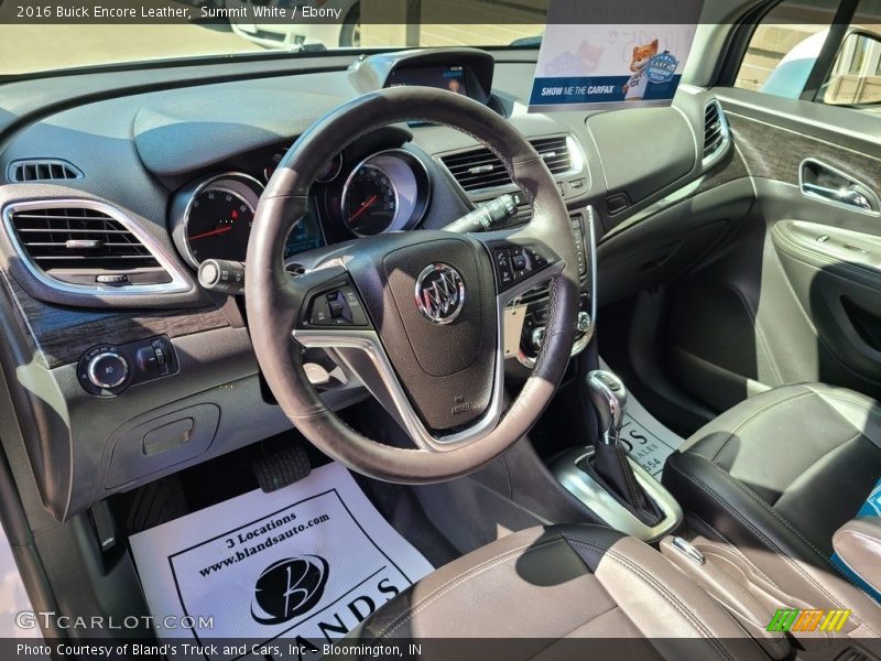 Summit White / Ebony 2016 Buick Encore Leather