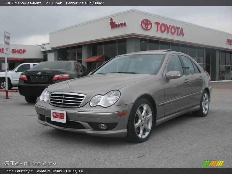 Pewter Metallic / Black 2007 Mercedes-Benz C 230 Sport