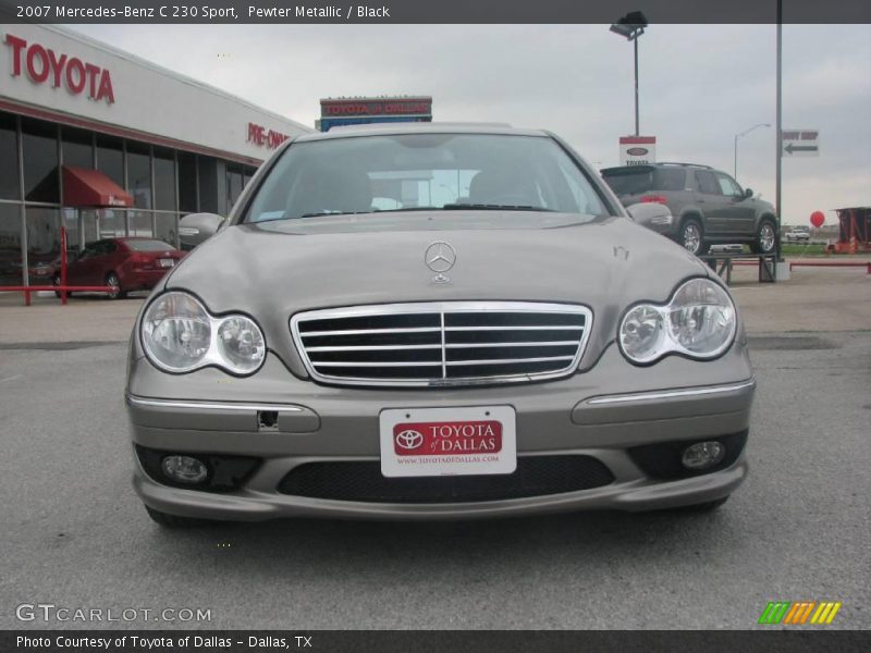 Pewter Metallic / Black 2007 Mercedes-Benz C 230 Sport