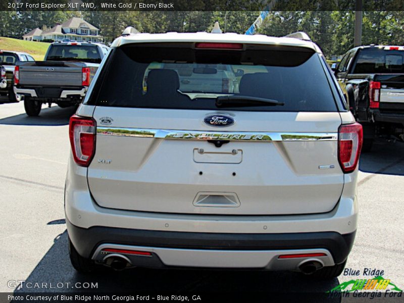 White Gold / Ebony Black 2017 Ford Explorer XLT 4WD