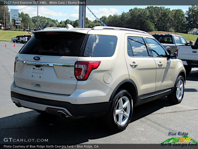 White Gold / Ebony Black 2017 Ford Explorer XLT 4WD
