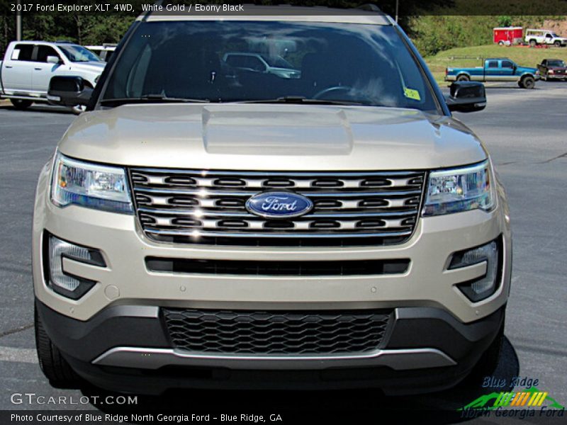 White Gold / Ebony Black 2017 Ford Explorer XLT 4WD