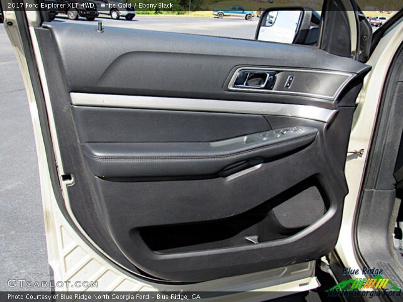 White Gold / Ebony Black 2017 Ford Explorer XLT 4WD