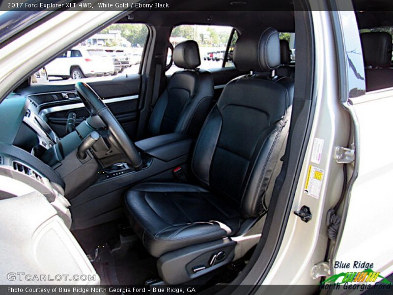 White Gold / Ebony Black 2017 Ford Explorer XLT 4WD