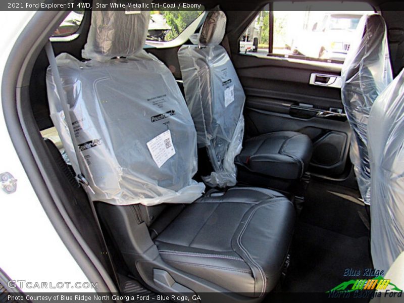 Star White Metallic Tri-Coat / Ebony 2021 Ford Explorer ST 4WD