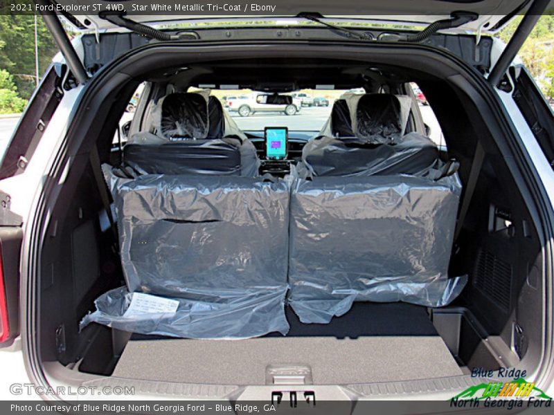 Star White Metallic Tri-Coat / Ebony 2021 Ford Explorer ST 4WD