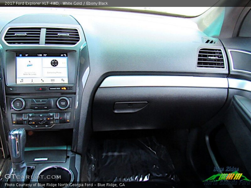 White Gold / Ebony Black 2017 Ford Explorer XLT 4WD