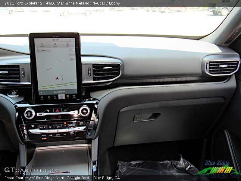 Star White Metallic Tri-Coat / Ebony 2021 Ford Explorer ST 4WD