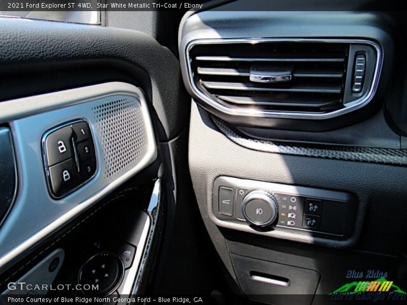 Star White Metallic Tri-Coat / Ebony 2021 Ford Explorer ST 4WD