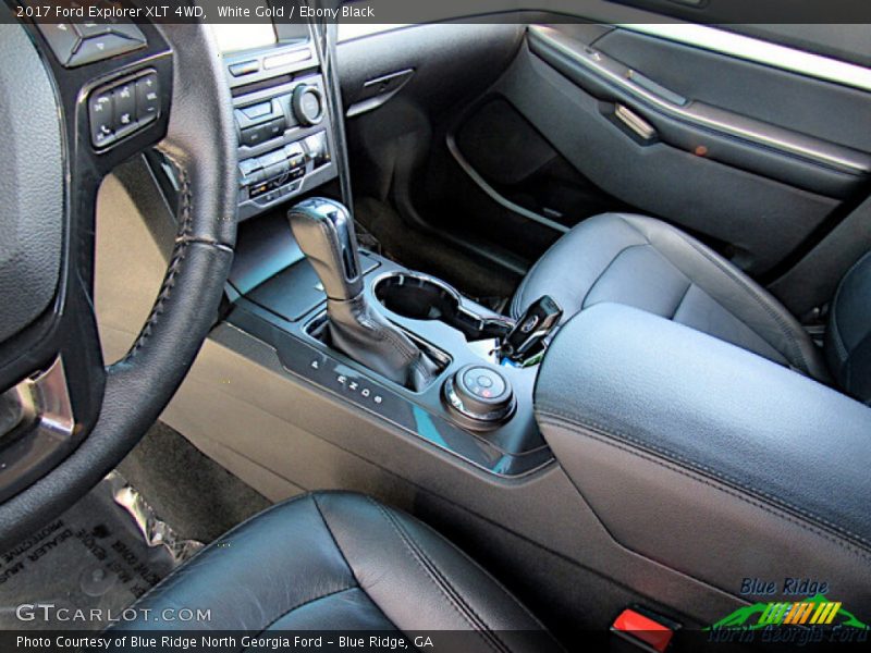 White Gold / Ebony Black 2017 Ford Explorer XLT 4WD