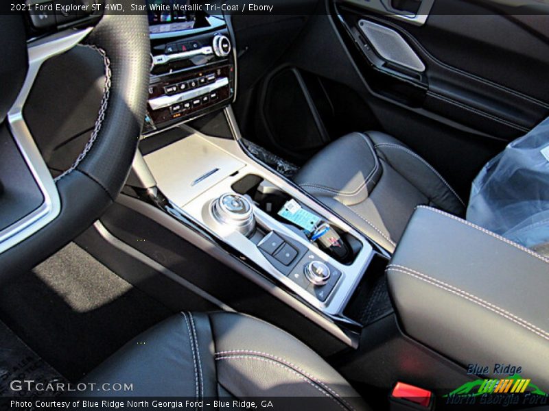 Star White Metallic Tri-Coat / Ebony 2021 Ford Explorer ST 4WD