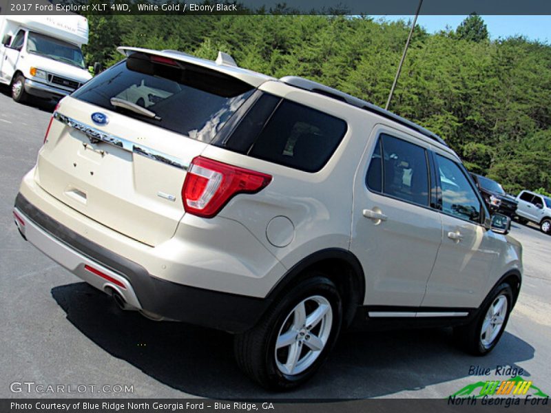 White Gold / Ebony Black 2017 Ford Explorer XLT 4WD