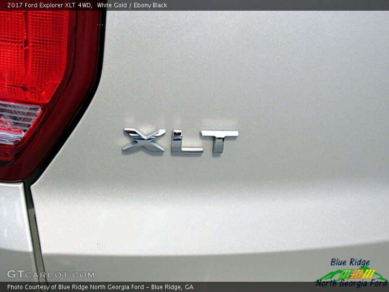 White Gold / Ebony Black 2017 Ford Explorer XLT 4WD