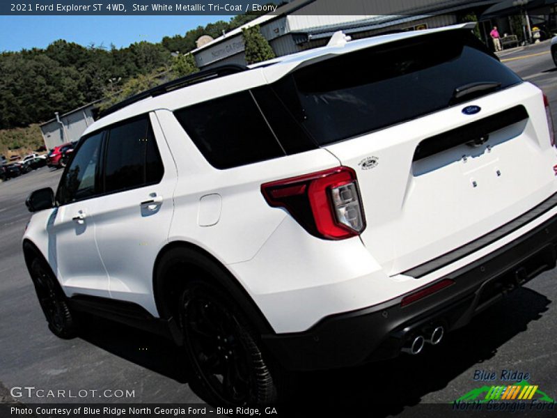 Star White Metallic Tri-Coat / Ebony 2021 Ford Explorer ST 4WD