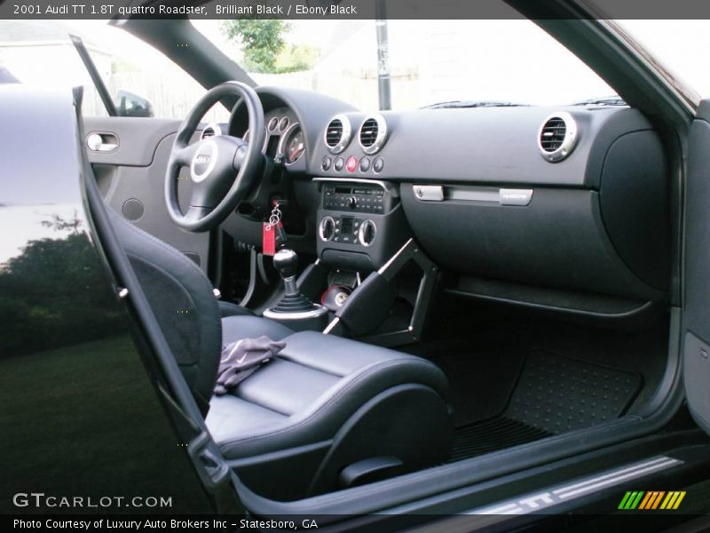 Brilliant Black / Ebony Black 2001 Audi TT 1.8T quattro Roadster