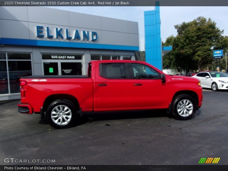 Red Hot / Jet Black 2020 Chevrolet Silverado 1500 Custom Crew Cab 4x4