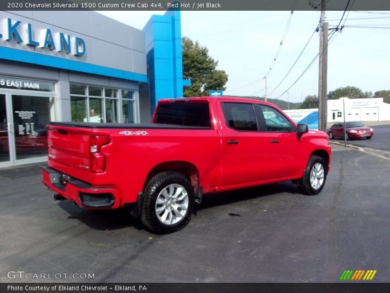 Red Hot / Jet Black 2020 Chevrolet Silverado 1500 Custom Crew Cab 4x4