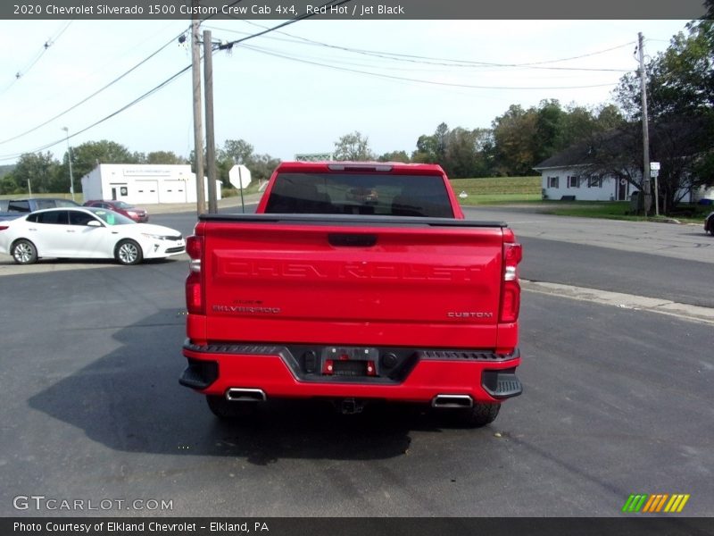 Red Hot / Jet Black 2020 Chevrolet Silverado 1500 Custom Crew Cab 4x4