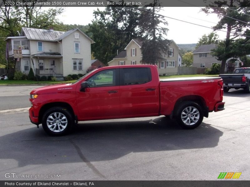 Red Hot / Jet Black 2020 Chevrolet Silverado 1500 Custom Crew Cab 4x4