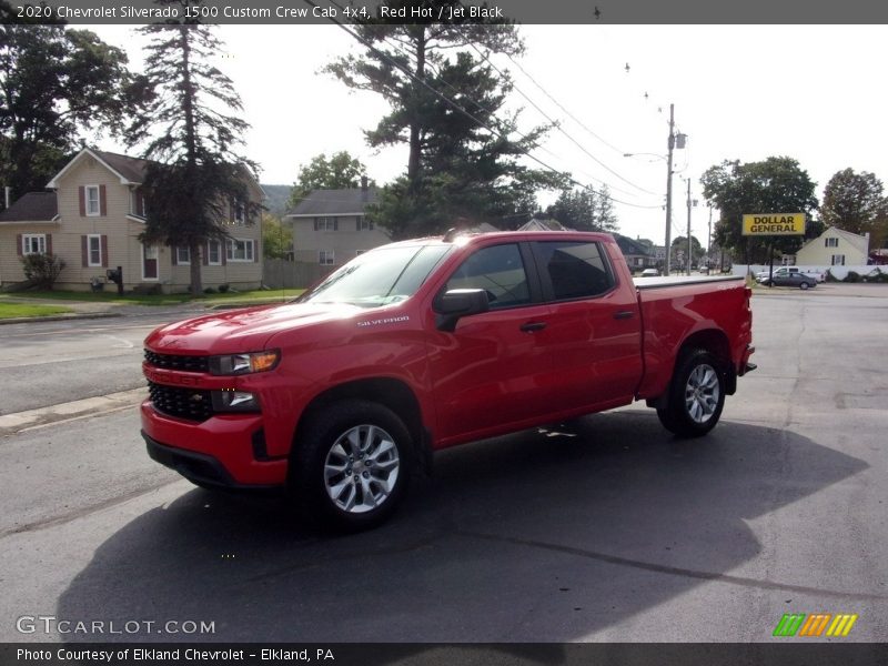 Red Hot / Jet Black 2020 Chevrolet Silverado 1500 Custom Crew Cab 4x4