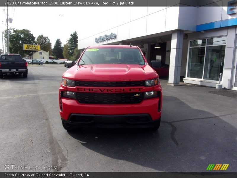 Red Hot / Jet Black 2020 Chevrolet Silverado 1500 Custom Crew Cab 4x4