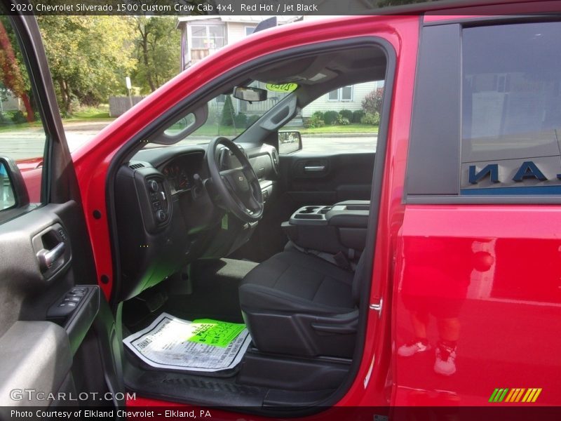 Red Hot / Jet Black 2020 Chevrolet Silverado 1500 Custom Crew Cab 4x4