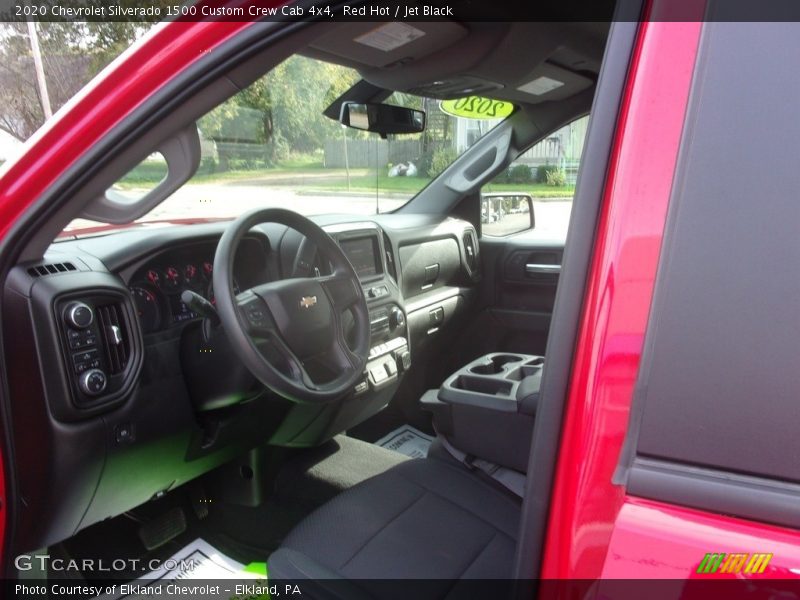 Red Hot / Jet Black 2020 Chevrolet Silverado 1500 Custom Crew Cab 4x4