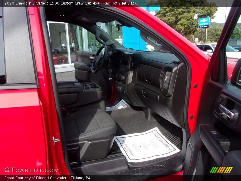 Red Hot / Jet Black 2020 Chevrolet Silverado 1500 Custom Crew Cab 4x4