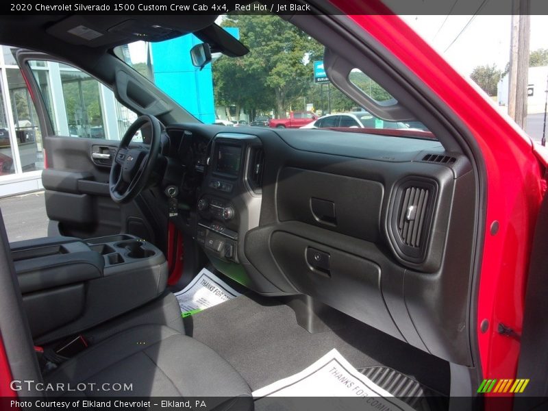 Red Hot / Jet Black 2020 Chevrolet Silverado 1500 Custom Crew Cab 4x4