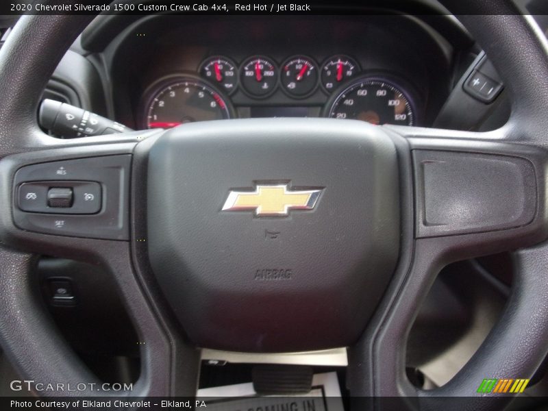 Red Hot / Jet Black 2020 Chevrolet Silverado 1500 Custom Crew Cab 4x4