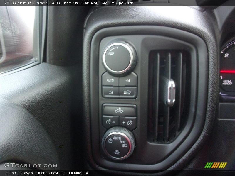 Red Hot / Jet Black 2020 Chevrolet Silverado 1500 Custom Crew Cab 4x4