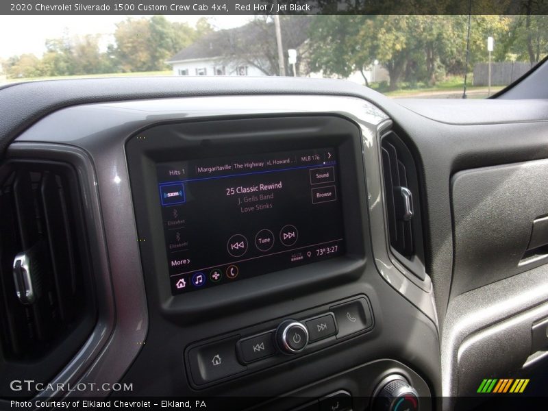 Red Hot / Jet Black 2020 Chevrolet Silverado 1500 Custom Crew Cab 4x4