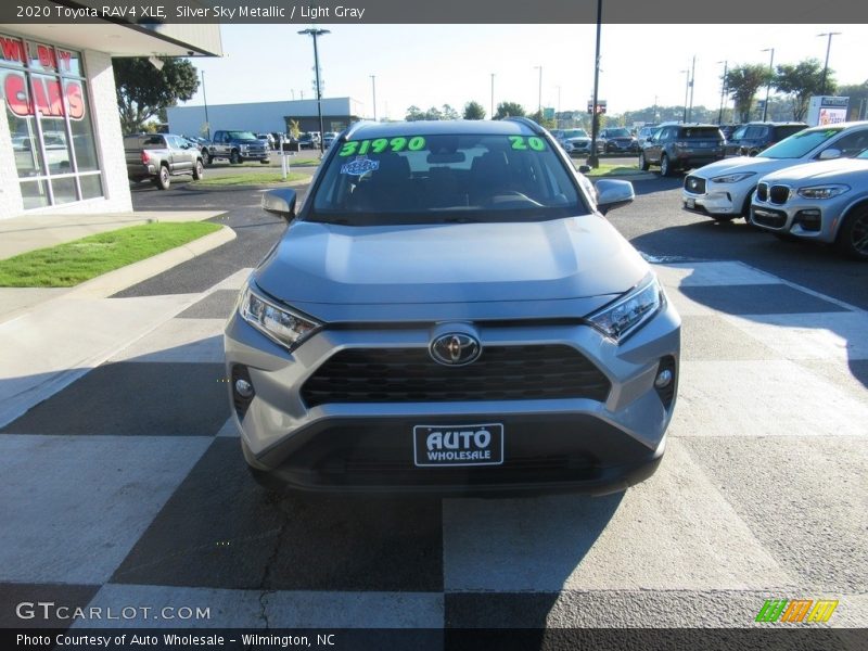 Silver Sky Metallic / Light Gray 2020 Toyota RAV4 XLE