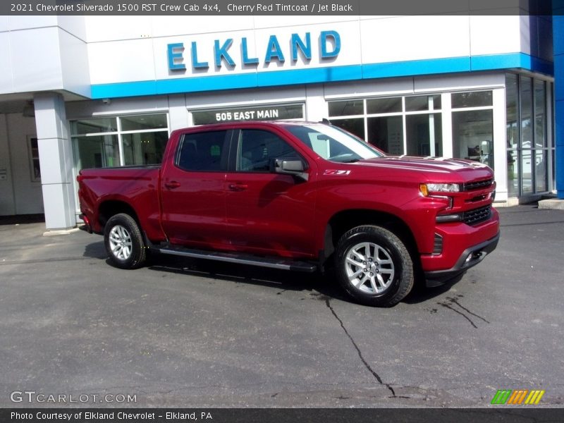 Cherry Red Tintcoat / Jet Black 2021 Chevrolet Silverado 1500 RST Crew Cab 4x4